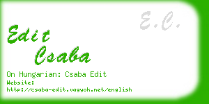 edit csaba business card